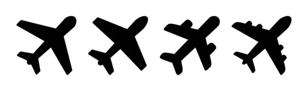 Ilustracja Wektora Samolotu Znak Symbol Samolotu Symbol Transportu Lotniczego Znak — Wektor stockowy