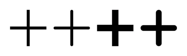 Ikonvektor Illustration Lägg Till Plustecken Och Symbol — Stock vektor