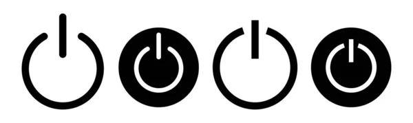 Effekt Ikon Vektor Illustration Strömbrytare Tecken Och Symbol Elektrisk Effekt — Stock vektor