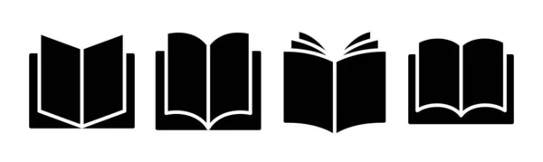 Book Icon Vector Illustration Open Book Sign Symbol Ebook Icon — Stock Vector