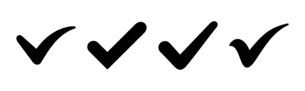 Cochez Icône Illustration Vectorielle Cochez Signe Symbole — Image vectorielle
