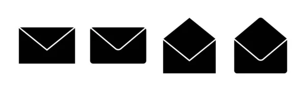 Mail Ikon Vektor Illustration Postskylt Och Symbol Postikonen Kuvert Ikon — Stock vektor