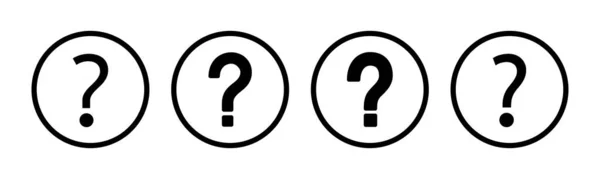 Ερώτηση Εικονίδιο Διανυσματική Απεικόνιση Ερωτηματικό Σημείο Και Σύμβολο — Διανυσματικό Αρχείο