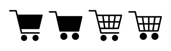 购物图标矢量插图 购物车的标志和符号 Trolley图标 — 图库矢量图片