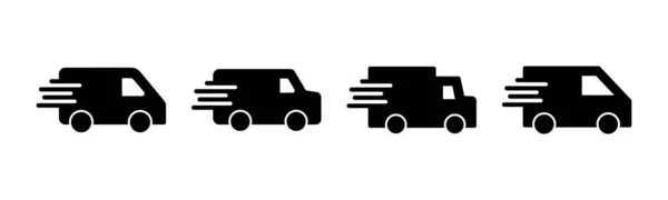 Доставка Вантажівка Значок Векторні Ілюстрації Знак Символ Вантажівки Доставки Доставка — стоковий вектор