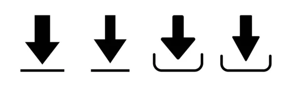 Descargar Ilustración Vector Icono Descargar Signo Símbolo — Archivo Imágenes Vectoriales