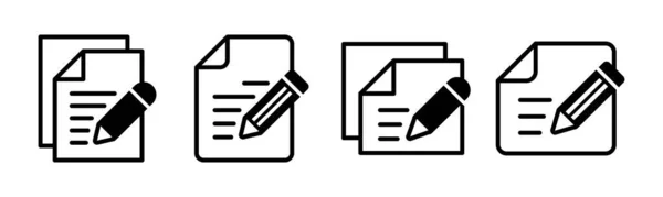 Note Icon Vector Illustration Notepad Sign Symbol — Stockvector
