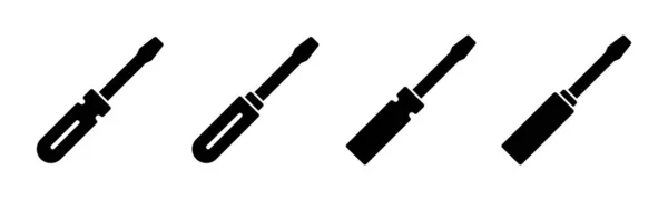 Значок Викрутки Векторні Ілюстрації Значок Інструментів Символ — стоковий вектор