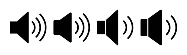スピーカーアイコンベクトルイラスト ボリュームサインとシンボル スピーカーアイコン 音の記号 — ストックベクタ