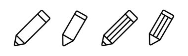 Kalem simgesi vektör illüstrasyonu. Kalem işareti ve sembol. Simge vektörünü düzenle