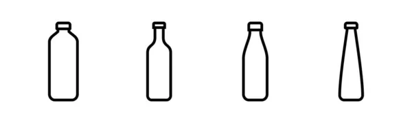 Векторная Иллюстрация Значка Бутылки Знак Бутылки Символ — стоковый вектор