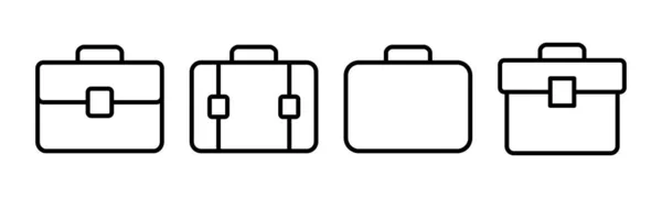 Illustration Vectorielle Icône Porte Documents Signe Symbole Valise Symbole Bagage — Image vectorielle
