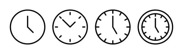 Иллюстрация Вектора Значка Часов Знак Времени Символ Иконка — стоковый вектор