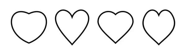 Icono Amor Vector Ilustración Signo Símbolo Del Corazón Como Vector — Archivo Imágenes Vectoriales