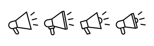 Ilustracja Wektora Megafonu Znak Symbol Głośnika — Wektor stockowy