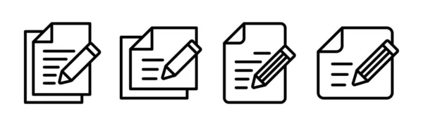 Note Icon Vector Illustration Notepad Sign Symbol — 스톡 벡터