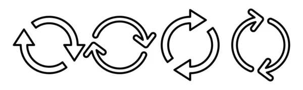 Refresh Icon Vector Ilustrație Încărcați Semnul Simbolul Actualizare Pictogramă — Vector de stoc