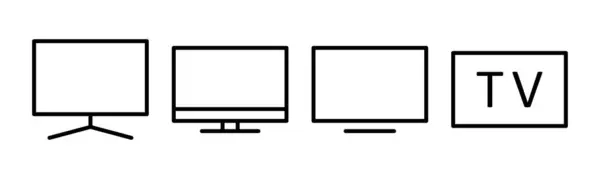 Icon Vektor Illustration Fernsehzeichen Und Symbol — Stockvektor