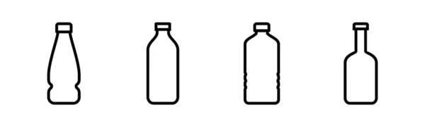 Ilustracja Wektora Butelki Znak Butelki Symbol — Wektor stockowy
