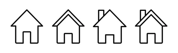 Home Icona Vettoriale Illustrazione Segno Simbolo Della Casa — Vettoriale Stock