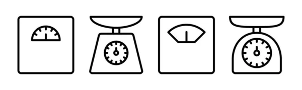 Масштаби Піктограм Векторні Ілюстрації Знак Символ Масштабу Ваги — стоковий вектор