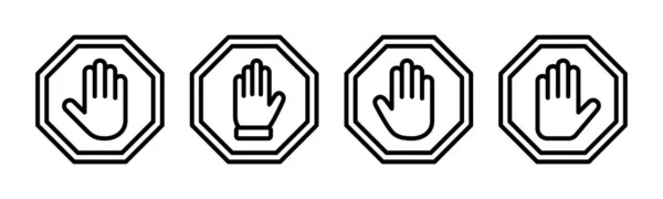 Stoppt Die Icon Vektor Illustration Stoppschild Stoppschild Und Symbol Stoppschild — Stockvektor
