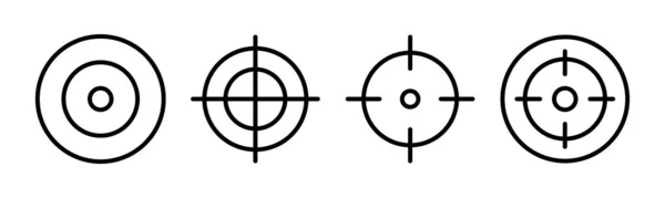 Εικονίδιο Προορισμού Διανυσματική Απεικόνιση Διάνυσμα Εικονιδίου Στόχου Σήμα Και Σύμβολο — Διανυσματικό Αρχείο