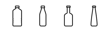 Şişe ikonu vektör illüstrasyonu. şişe işareti ve sembol