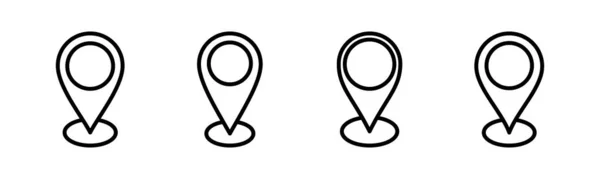 Ilustracja Wektora Adresu Znak Lokalizacji Domowej Symbol Punkt Końcowy — Wektor stockowy