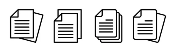 Dokument Icon Vektor Illustration Papierzeichen Und Symbol Dateisymbol — Stockvektor