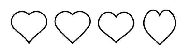Icono Amor Vector Ilustración Signo Símbolo Del Corazón Como Vector — Archivo Imágenes Vectoriales