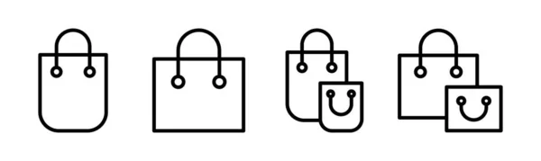 Shopping Bag Icon Vector Illustration Shopping Sign Symbol — Stock Vector