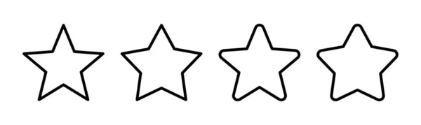 Illustration Vectorielle Star Icon Signe Symbole Évaluation Icône Étoile Préférée — Image vectorielle
