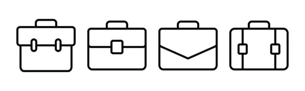 ブリーフケースアイコンベクトルイラスト スーツケースのサインとシンボル 荷物記号 — ストックベクタ