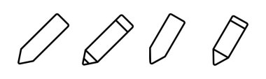 Kalem simgesi vektör illüstrasyonu. Kalem işareti ve sembol. Simge vektörünü düzenle