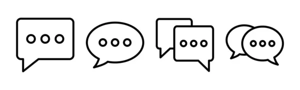 Значок Балачки Векторні Ілюстрації Знак Символ Мовної Бульбашки Значок Коментаря — стоковий вектор