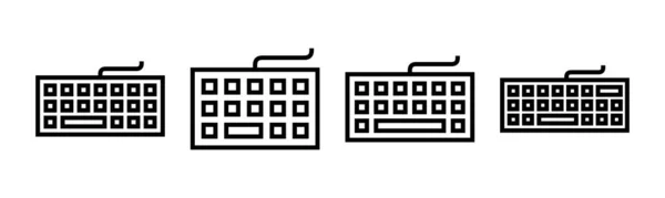 Tangentbord Ikon Vektor Illustration Tangentbordsskylt Och Symbol — Stock vektor