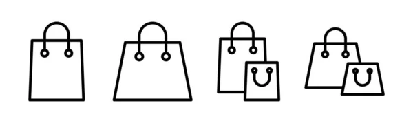 Ilustracja Wektora Torby Zakupy Znak Symbol Zakupów — Wektor stockowy