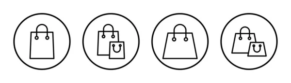 Ілюстрація Набору Значків Торгової Сумки Торговий Знак Символ — стоковий вектор