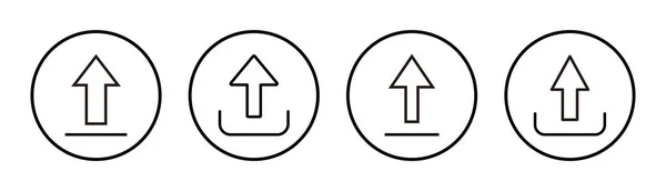 Nahrát Obrázek Ikony Sady Načíst Datový Znak Symbol — Stockový vektor