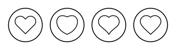 Иллюстрация Набора Значков Любви Знак Сердца Символ Вектор Иконок — стоковый вектор