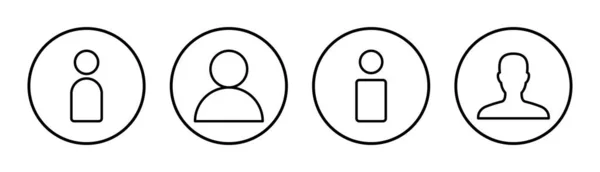 Icon Usuário Conjunto Ilustração Sinal Pessoa Símbolo Ícone Pessoas —  Vetores de Stock