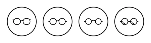 Icono Gafas Conjunto Ilustración Signo Símbolo Gafas — Archivo Imágenes Vectoriales