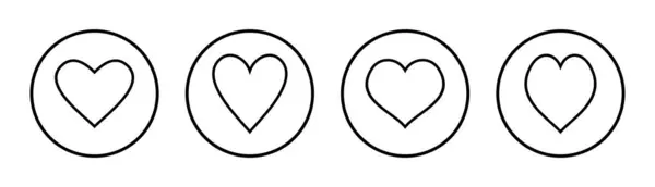 Illustration Icône Love Signe Symbole Cœur Comme Vecteur Icône — Image vectorielle