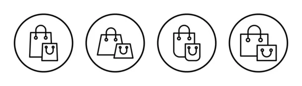 Иллюстрация Иконки Сумки Торговый Знак Символ — стоковый вектор