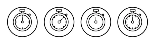 Иллюстрация Иконки Секундомера Таймер Символ Значок Обратного Отсчета Период Времени — стоковый вектор
