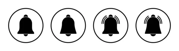 Ikona Dzwonka Ilustracja Znak Powiadomienia Symbol Projektowania Stron Internetowych — Wektor stockowy