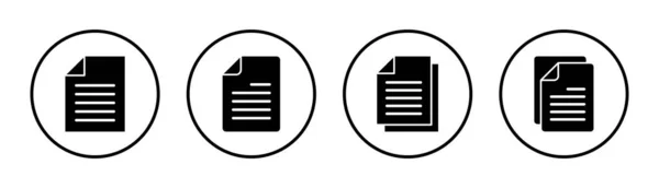 文档图标集说明 纸牌和符号 文件Icon — 图库矢量图片