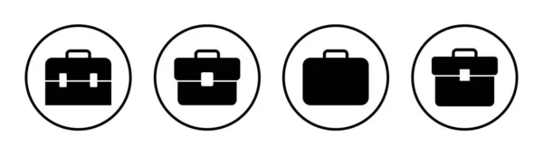 Набір Коротких Значків Ілюстрацій Знак Валізи Символ Символ Багажу — стоковий вектор