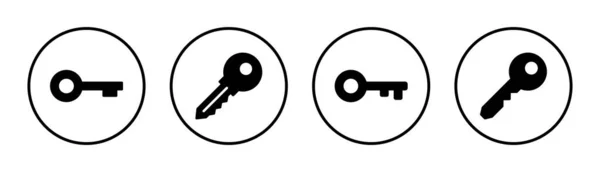 关键图标集插图 关键标志和符号 — 图库矢量图片
